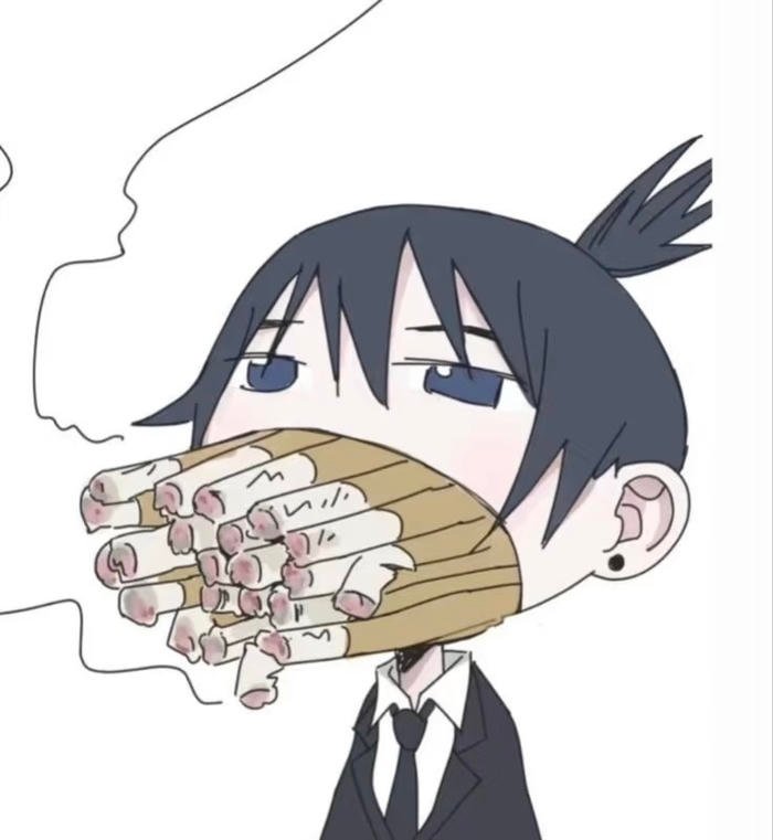 khung cảnh chill hút thuốc hài