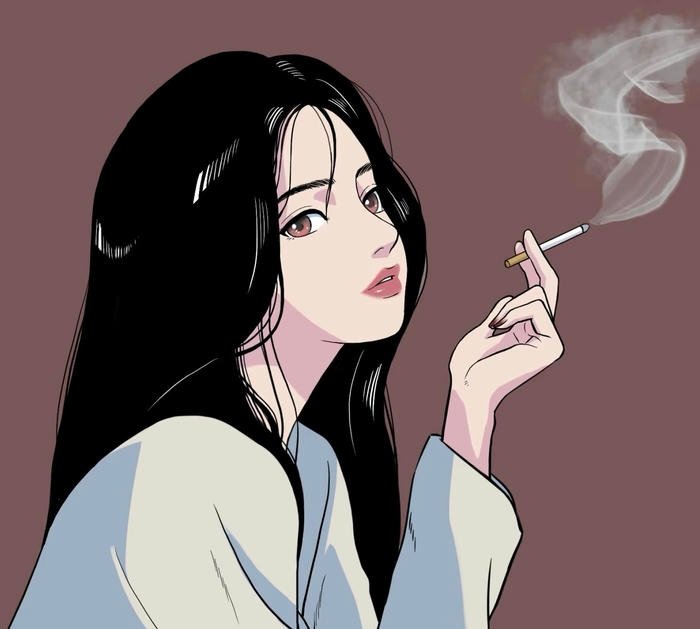 vẻ đẹp nghệ thuật hút thuốc