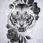 vẽ hình xăm con hổ