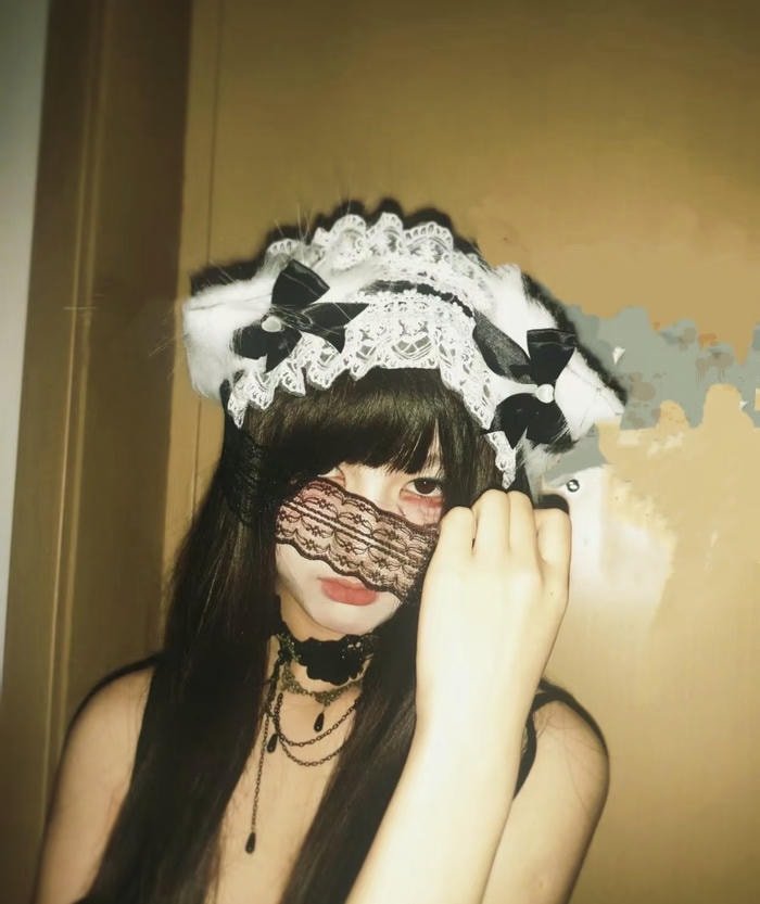 Ảnh gái che mặt mờ ảo đẹp