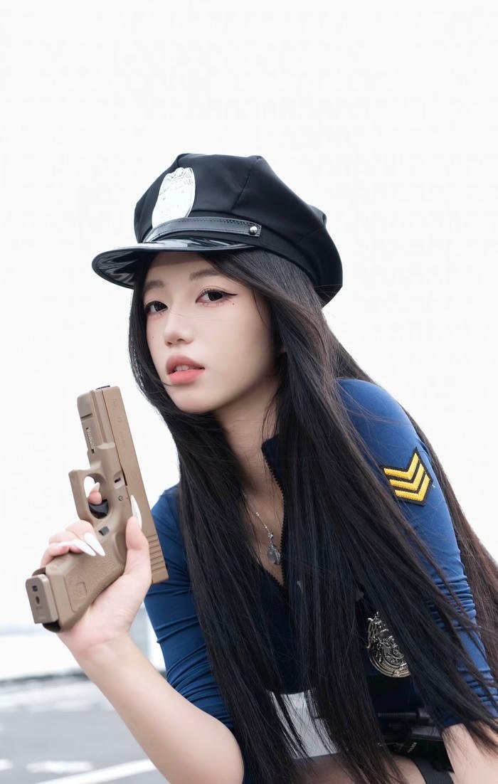 Cosplay cảnh sát với vẻ ngoài gợi cảm và cuốn hút