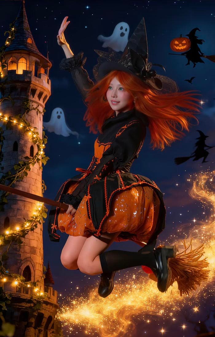 Cosplay phù thủy nhìn giống bước ra truyện fantasy