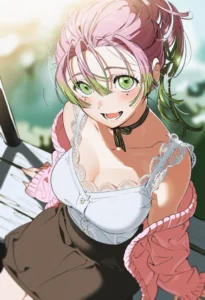 Hình Mitsuri anime ngọt ngào rạng rỡ