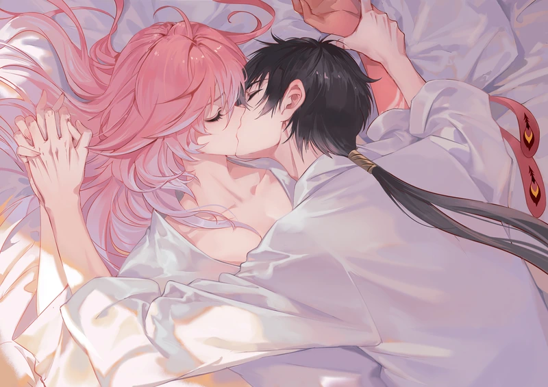 Hình anime hôn nhau nồng nàn