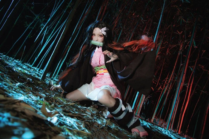 Hình cosplay Kamado Nezuko ngọt ngào mê hoặc