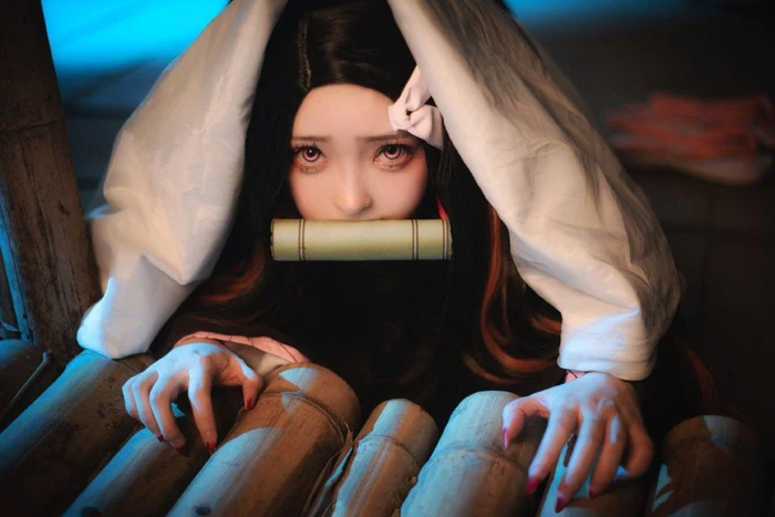 Hình cosplay Kamado Nezuko siêu ngọt ngào hấp dẫn