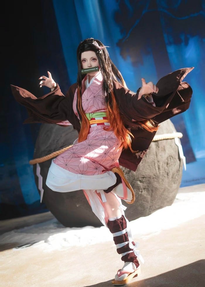 Nezuko cosplay nhẹ nhàng