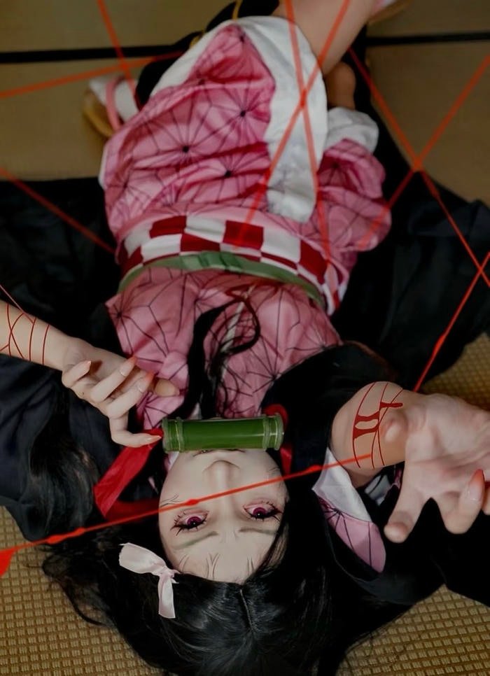 Nezuko cosplay phong cách kawaii