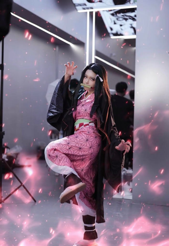 Nezuko cosplay trang phục chuẩn