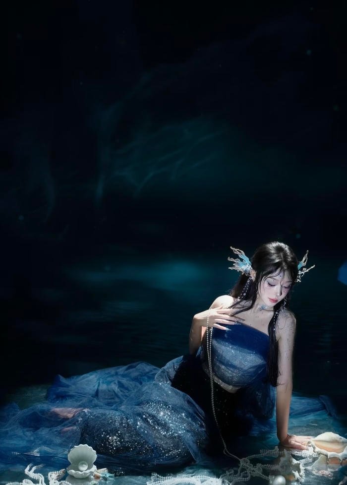 Người mẫu cosplay nàng tiên cá khoe bờ vai mỏng manh