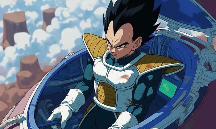 Vegeta anime sắc nét