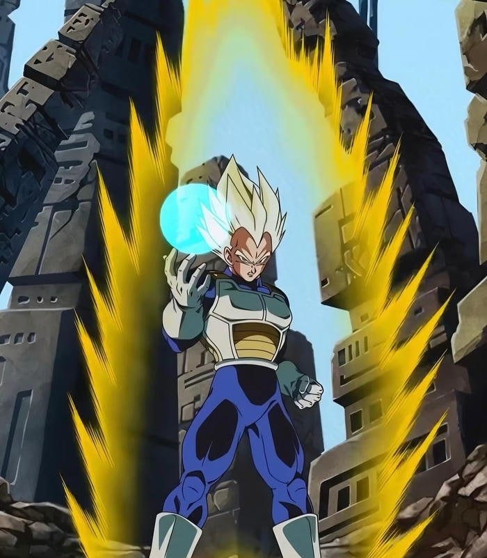 Vegeta pose chiến đấu