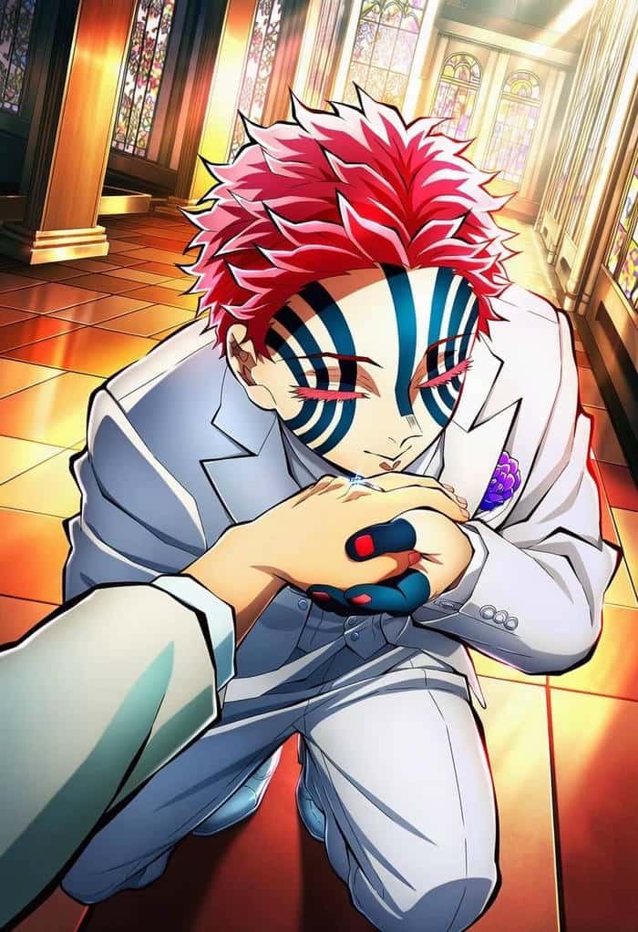 ảnh Akaza chiến đấu