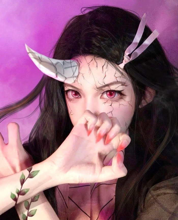 ảnh Nezuko cosplay cực xinh