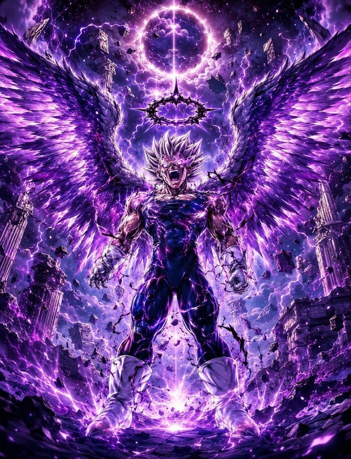 ảnh Vegeta ultra ego 4K