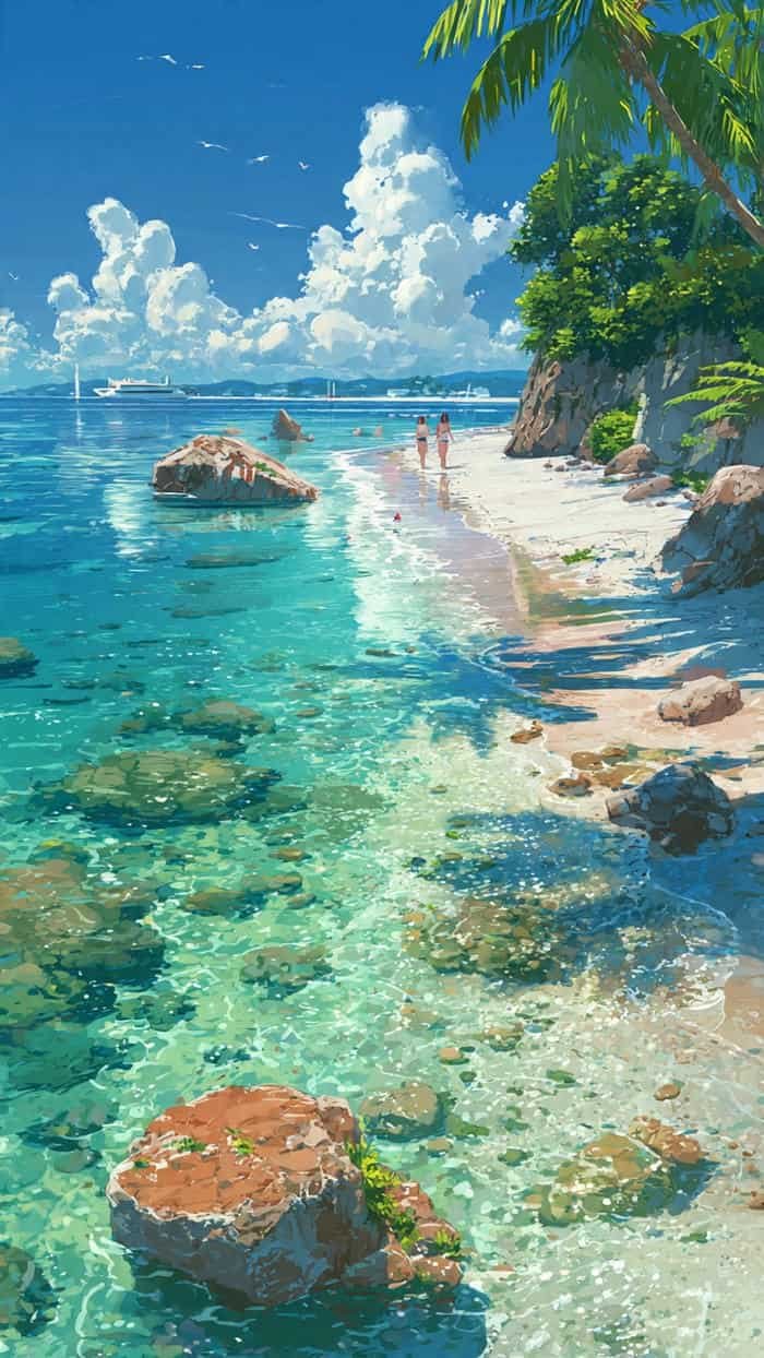 ảnh anime biển HD