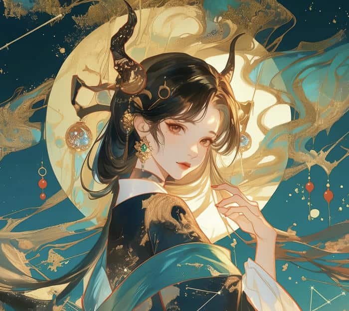 ảnh anime cô gái cung Kim Ngưu