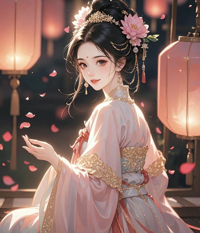 ảnh anime cổ trang lãng mạn