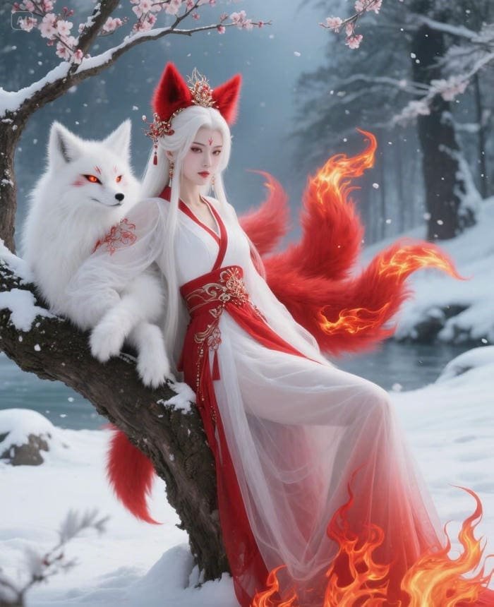 ảnh anime hồ ly quyến rũ