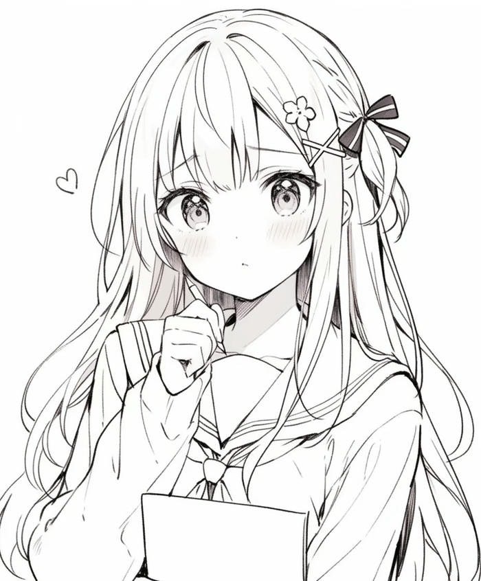 ảnh anime không màu siêu ngầu