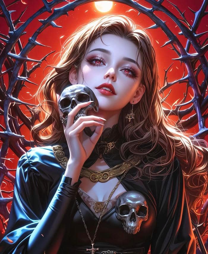 ảnh anime ma cà rồng nữ