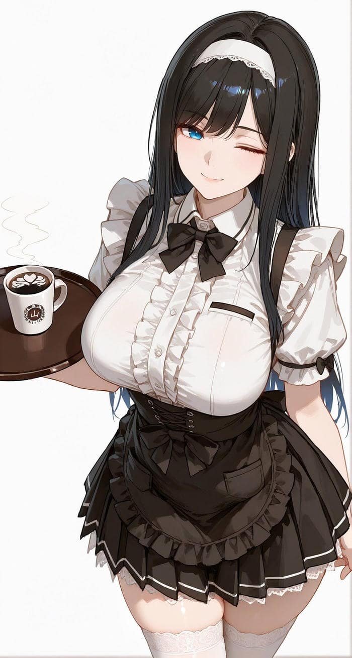 ảnh anime nữ hầu gái xinh