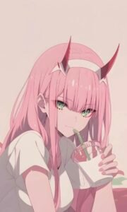 ảnh anime nữ tóc hồng