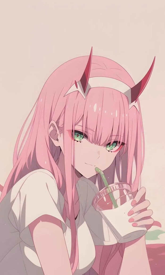 ảnh anime nữ tóc hồng