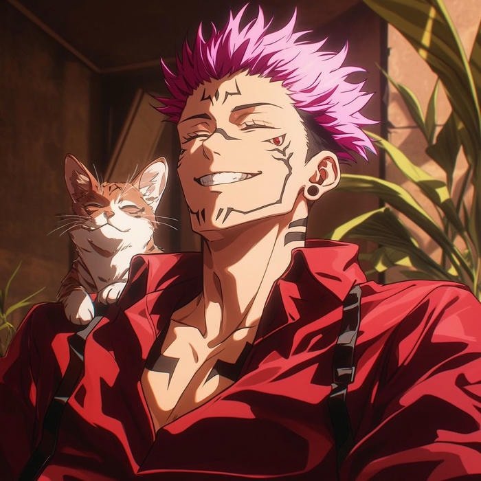 ảnh anime sukuna cười