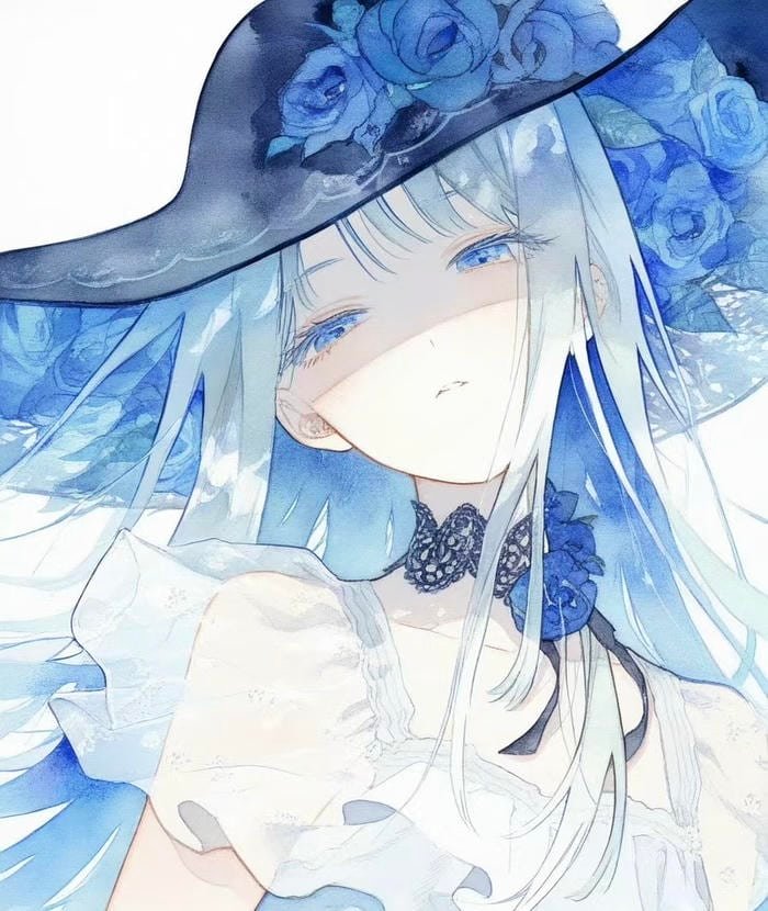 ảnh anime tông xanh lạnh