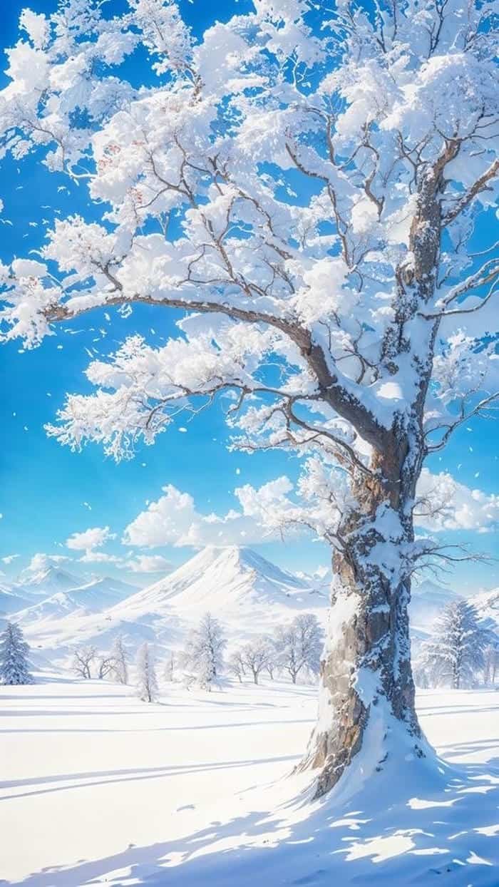 ảnh anime tuyết rơi đẹp