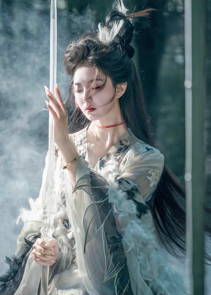 ảnh cosplay cổ trang đường nét mềm mại và cổ kính