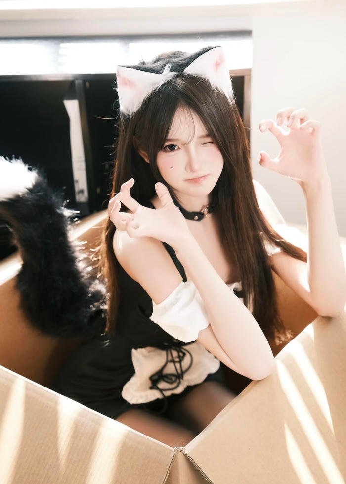 ảnh cosplay mèo siêu dễ thương