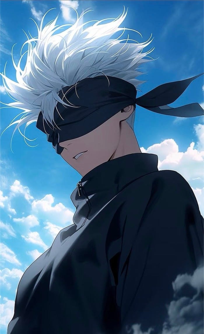 ảnh gojo satoru anime đơn giản