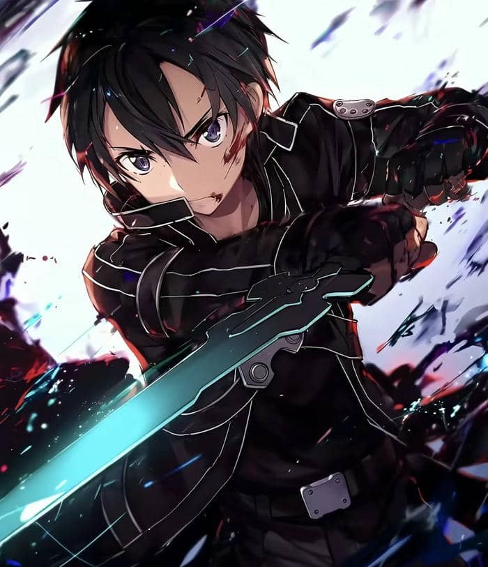 ảnh kirito pose ngầu
