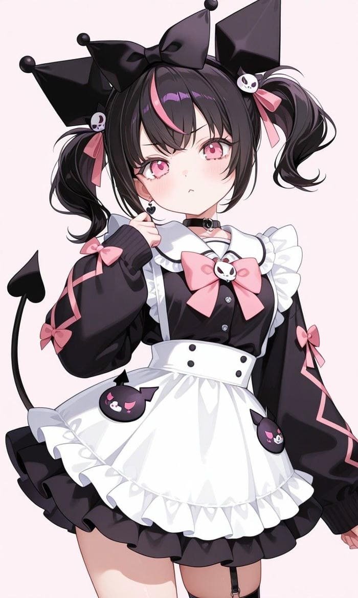 ảnh kuromi pose đáng yêu