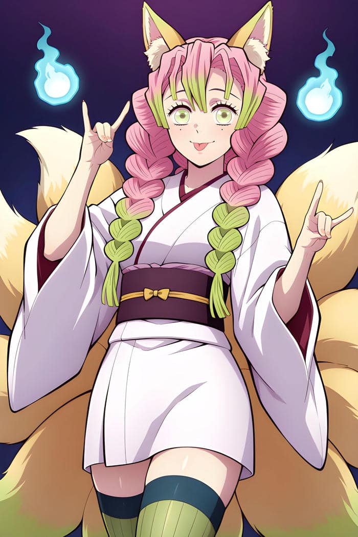 ảnh mitsuri đứng một mình