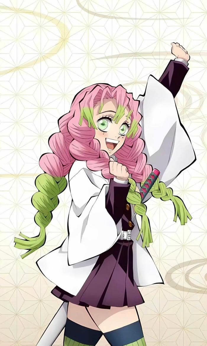 ảnh mitsuri pose đáng yêu