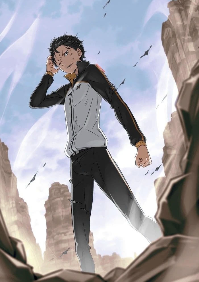 ảnh natsuki subaru anime mạnh mẽ