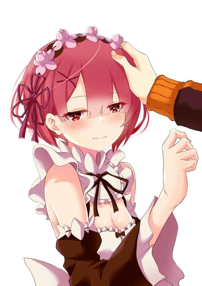ảnh ram re zero tạo dáng cute