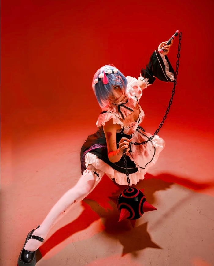 ảnh rem cosplay cực ngầu