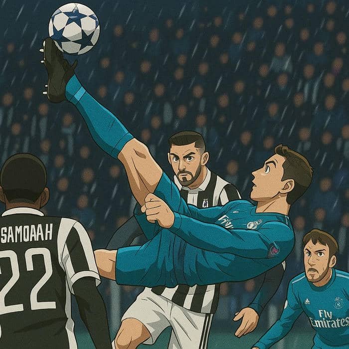 ảnh ronaldo anime tạo hình ấn tượng