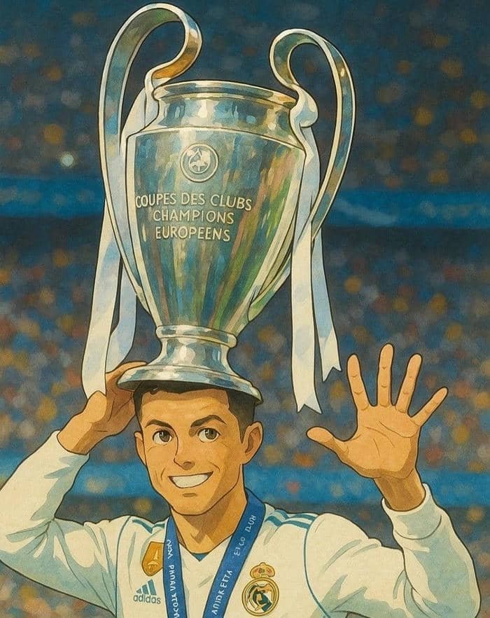 ảnh ronaldo phiên bản anime