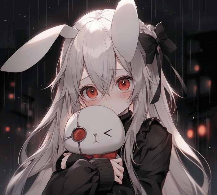 ảnh thỏ anime phong cách dễ thương