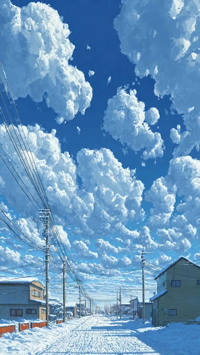 ảnh tuyết rơi anime