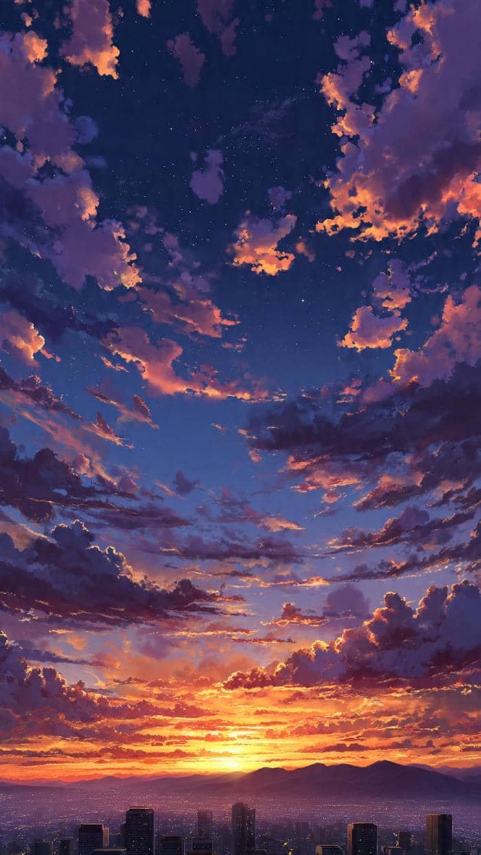 anime bầu trời bình minh