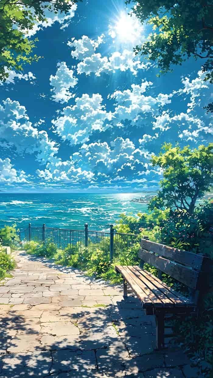 anime bầu trời fantasy