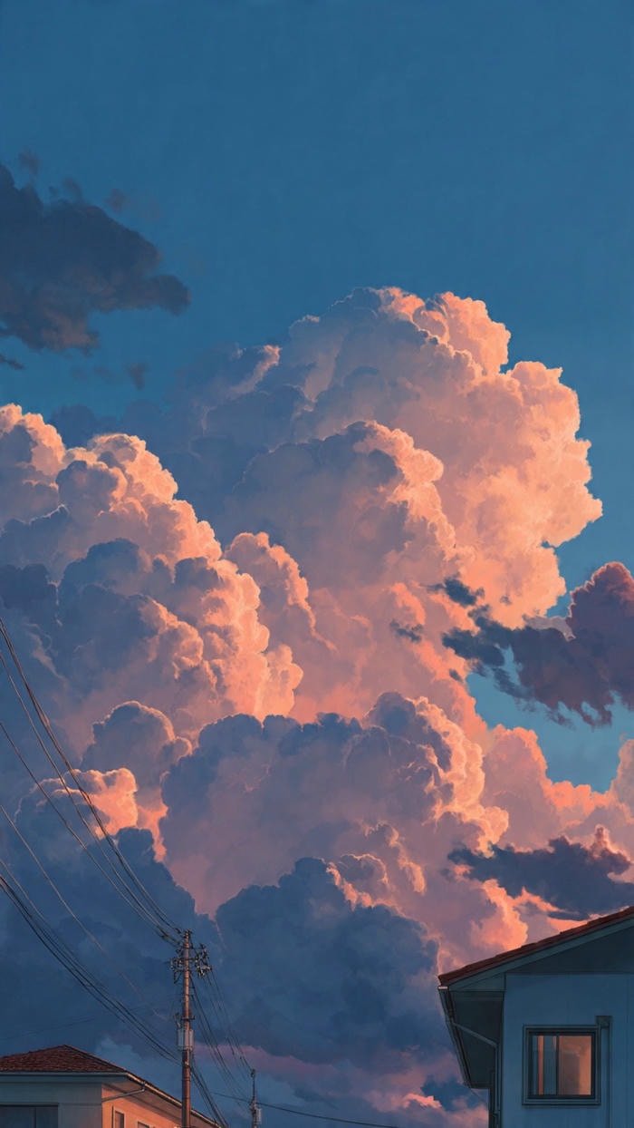 anime bầu trời nhiều mây
