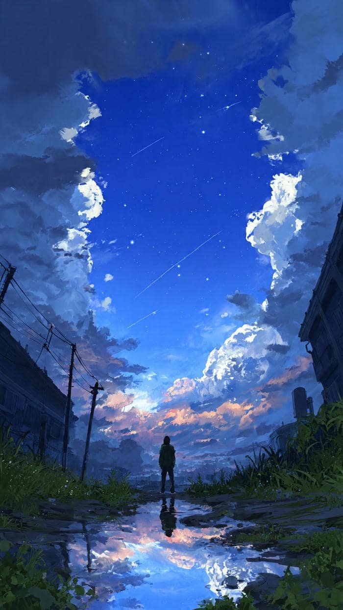 anime bầu trời rộng lớn