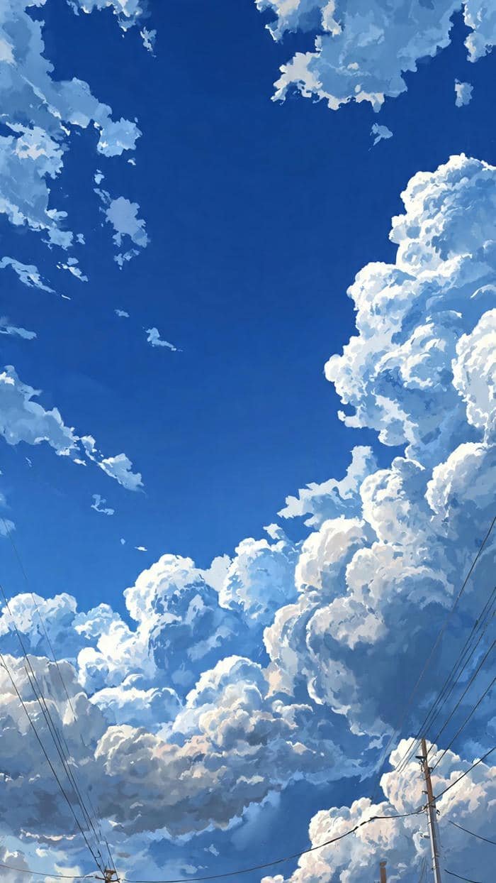 anime bầu trời xanh